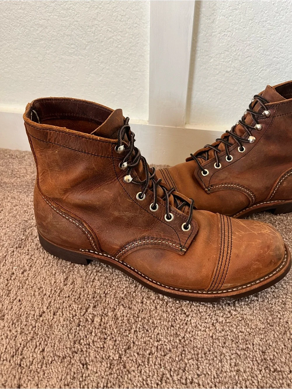 Red Wing Men's 10 Leather Combat Boots